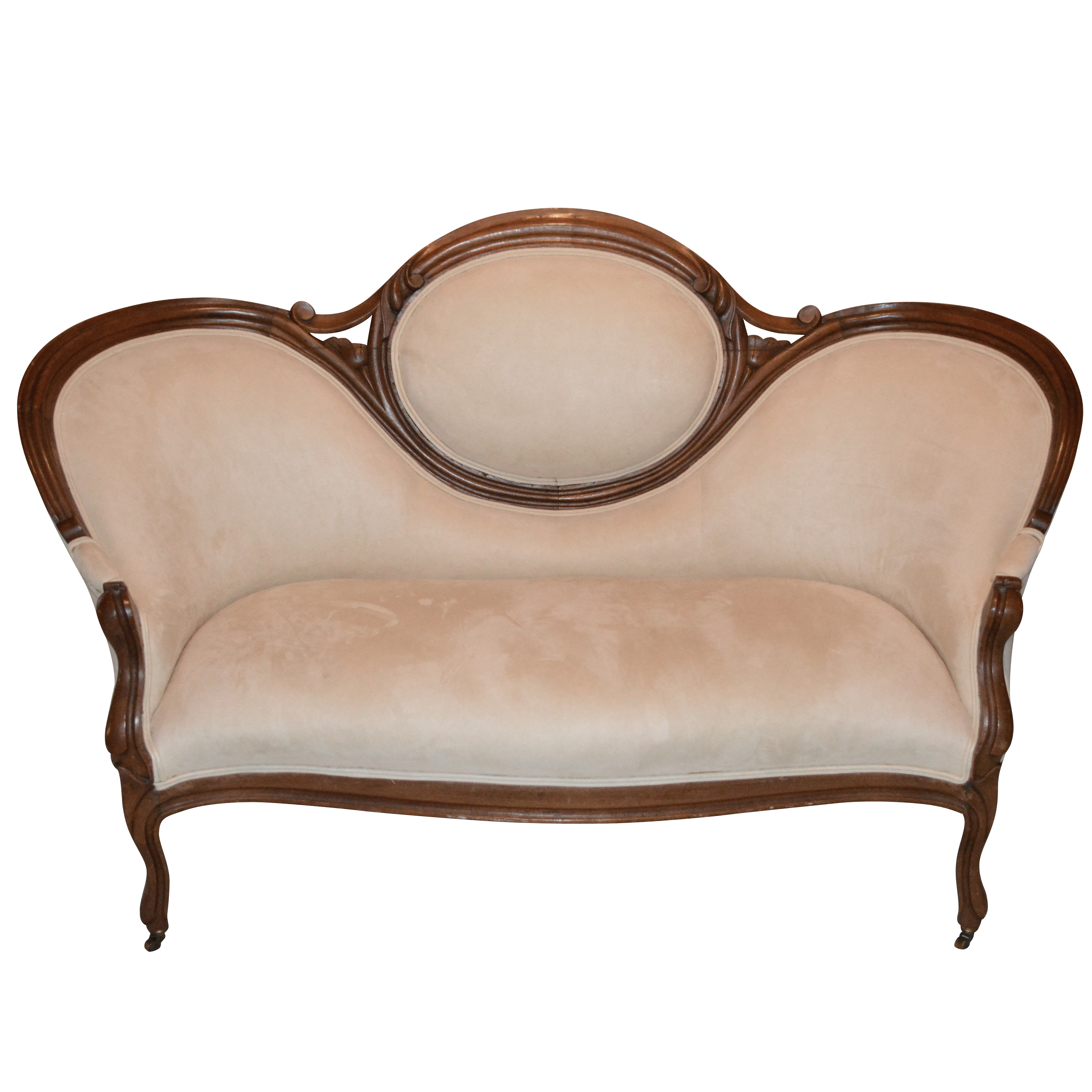 Victorian Style Cameo Back Settee EBTH
